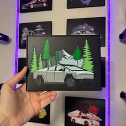 Framed Cyber Truck 3d model