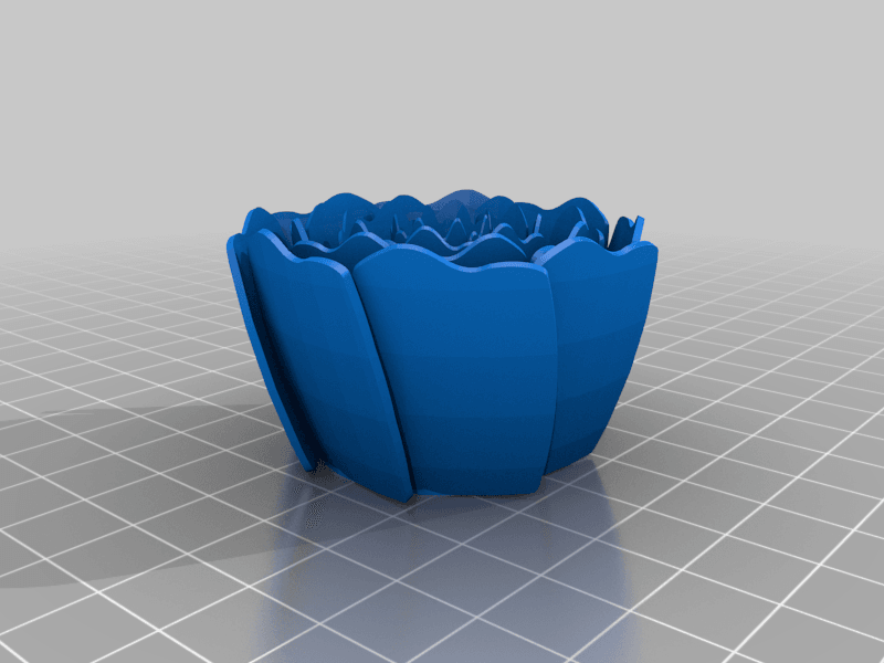Snap-on Flower Caps or Fixtures for LEDs 3d model