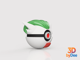 Gardevoir Pokeball 3d model