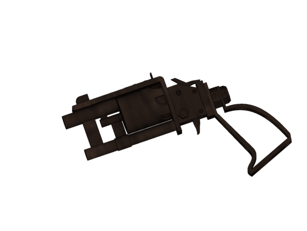 Fallout 4 Pipe Revolver 3d model