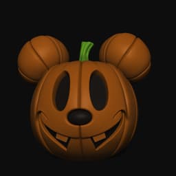 Mickey Halloween Pumpkin 3d model