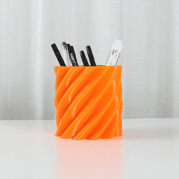 The Nova Pen Holder Organizer STL 3D Print File, Home Office Decor for Organizing Pens and Pencils 3d model