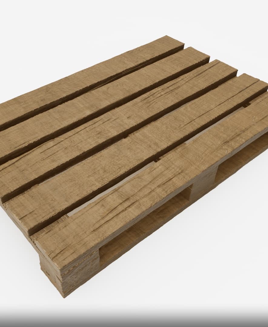 Pallet 1/10 Scale - Textured 3d model