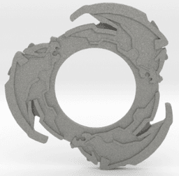 BEYBLADE NIGHTMARE DRIGER | COMPLETE | NIGHTMARE SERIES 3d model