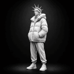 Free Modern Liberty Streetwear Statue STL – Urban American Icon 3D Print 3d model