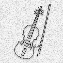 VIOLIN wall art musician home decor 3d model