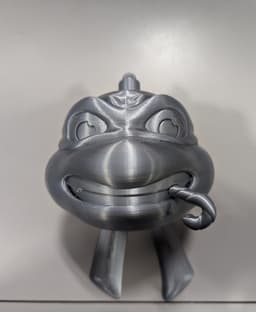 Printed in silver PLA on my p1p 3d model