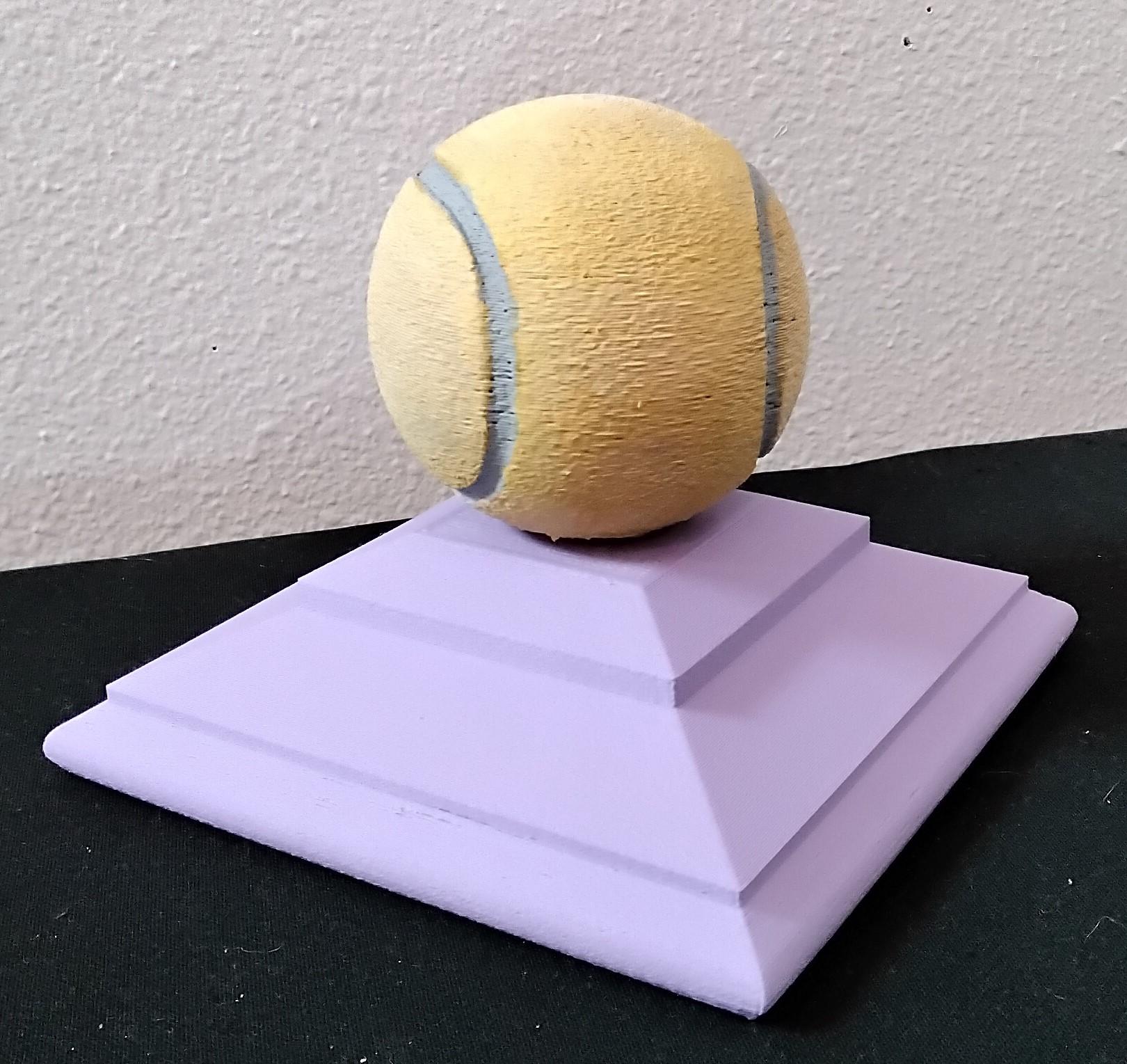 Screw Post Cap Tennis ball top 3d model