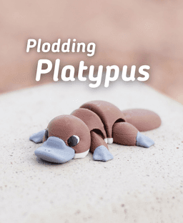 Plodding Platypus - Articulated Fidget Platypus - Ludo Flexy 3d model