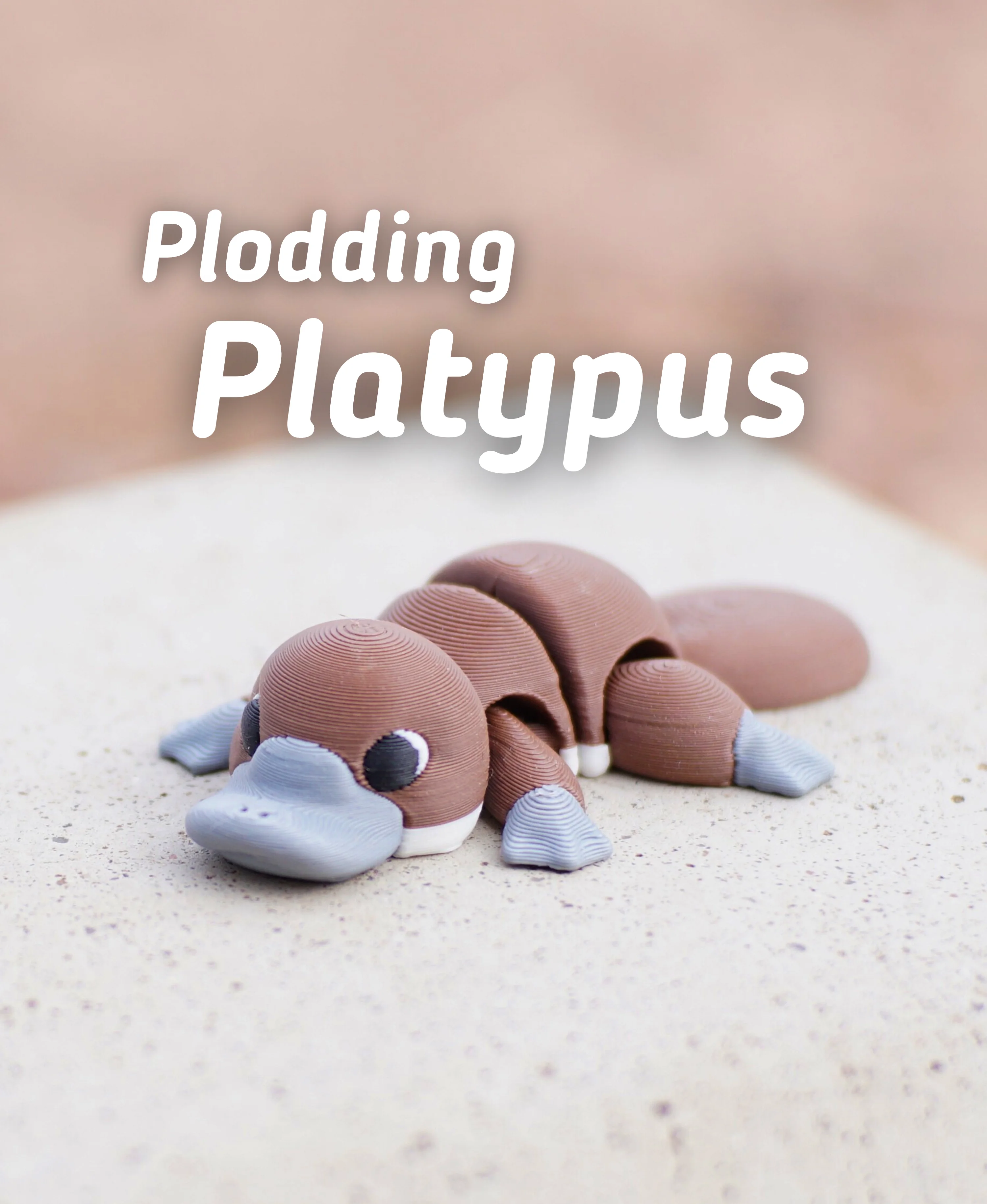 Plodding Platypus - Articulated Fidget Platypus - Ludo Flexy 3d model