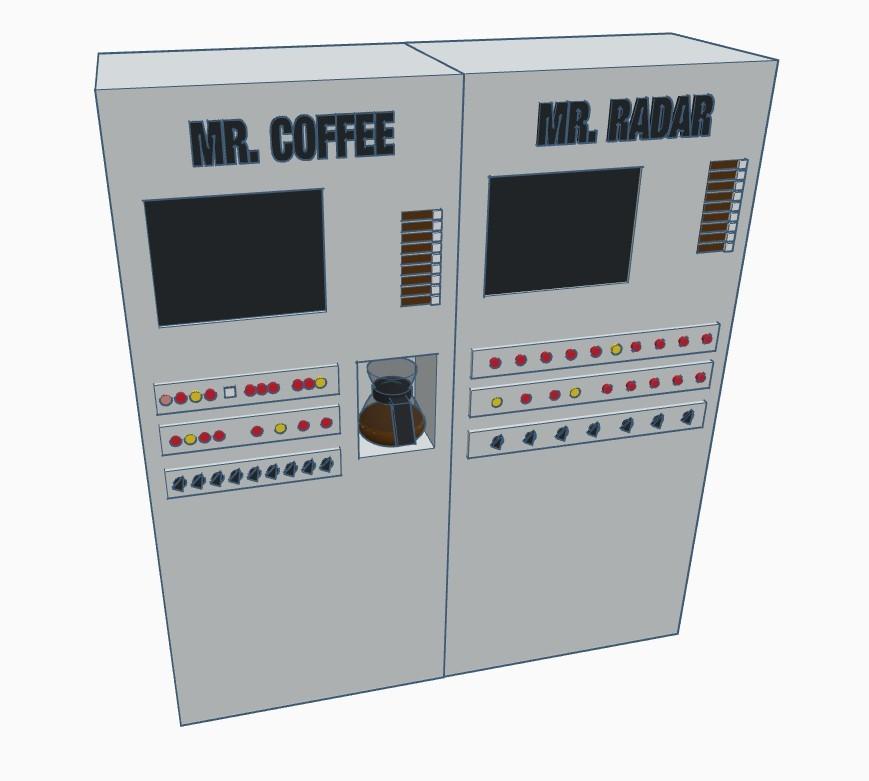 Spaceballs - Mr. Coffee and Mr. Radar 3d model