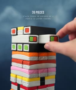 Sushi Stack — Tumble Tower Game 3d model
