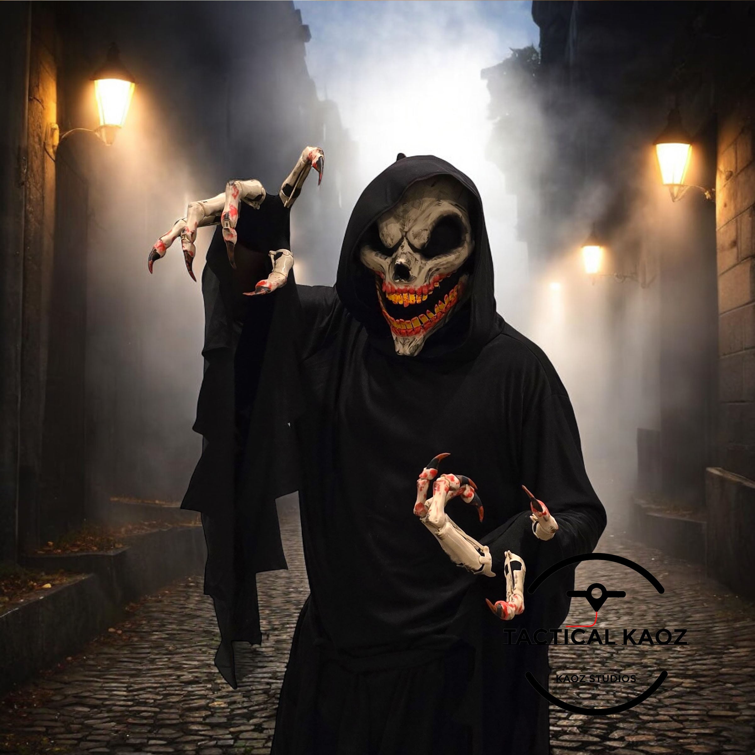 Reaper Skull Mask - 2 Parts β Movable Jaw for the Ultimate Fright 3d model