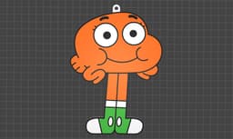 Darwin Watterson Keychain and Bookmark Set - The Amazing World of Gumball 3D Printable STL 3d model