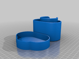Stand for cotton swabsticks and pads 3d model