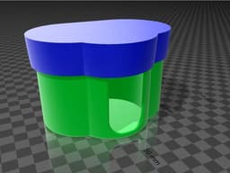 Stand for cotton swabsticks and pads 3d model