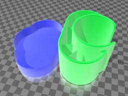 Stand for cotton swabsticks and pads 3d model