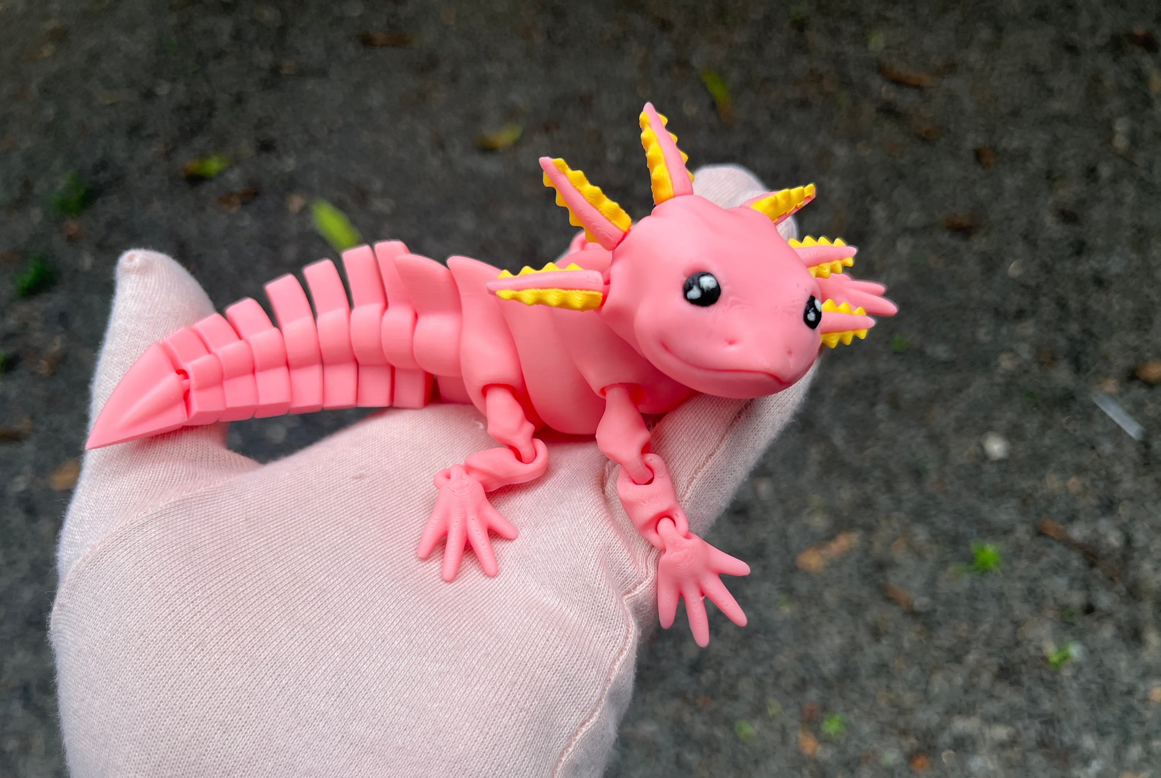 Articulated Mini FLEXI AXOLOTL 3d model