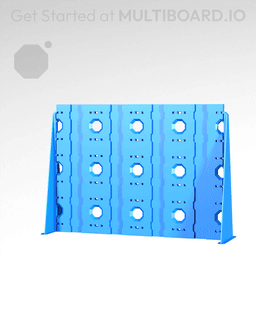 4x3 - Double-Sided - Lite Multipoint Rail - Mounting Plate 3d model