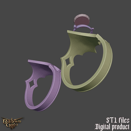 Fantasy Cazador Szarr Cosplay Ring Baldurs Gate 3 3d model