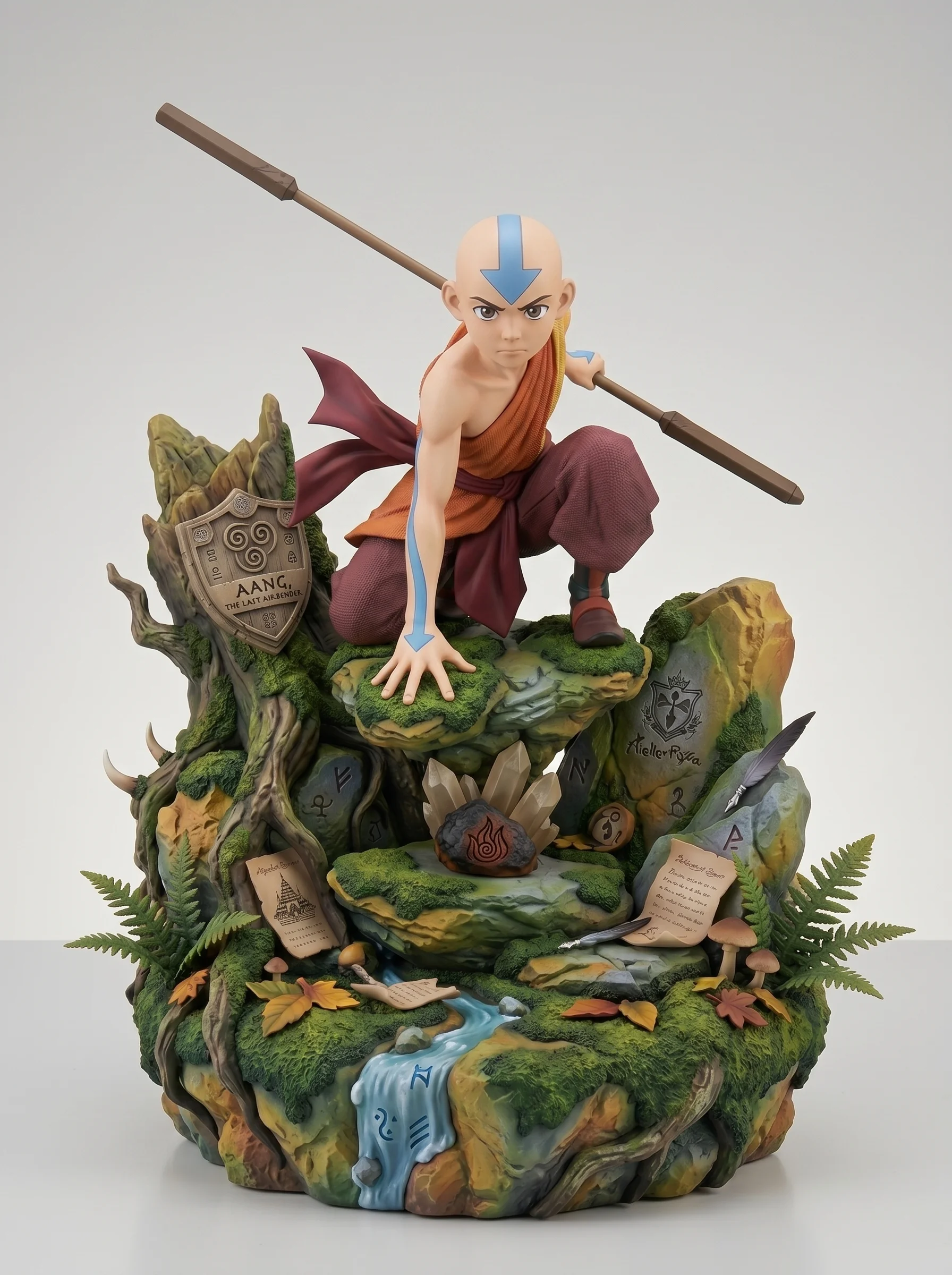 Aang - The Last Airbender Epic Diorama | Highly Detailed 3D Model 3d model