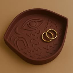 Mystic Eye Jewelry Tray – Decorative Catchall for Rings & Accessories 3d model