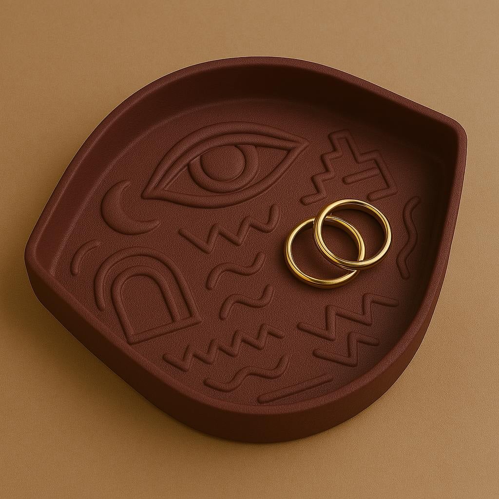 Mystic Eye Jewelry Tray – Decorative Catchall for Rings & Accessories 3d model