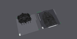 skull raven key holder 3d model