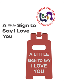 A little Sign To Say I Love You 3d model