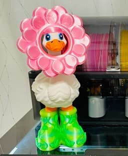 Flat Petal Flower Goose Gear for Porch Goose 3d model