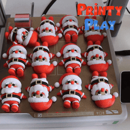 Cute mini Santa Flexi-STL for 3d printing 3d model