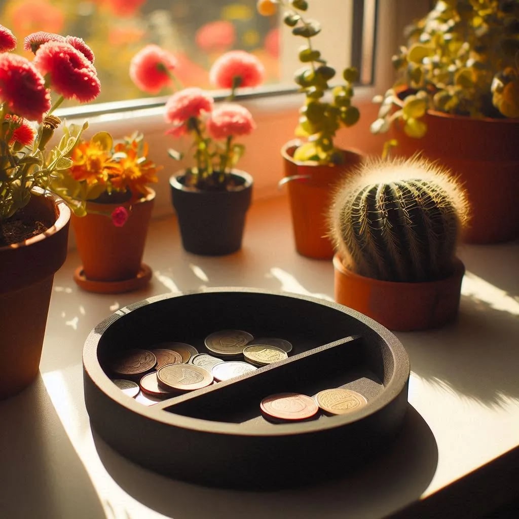 Modern Round Coin Tray, Coincatcher 3d model