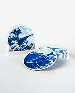 Whale Coasters 3d model
