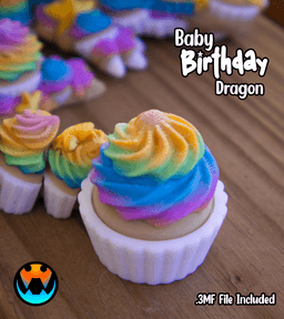 Baby Birthday Dragon 3d model