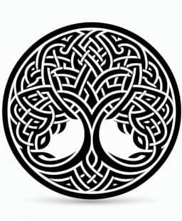 Leather Stamp 65mm Celtic Tree of Life 3d model