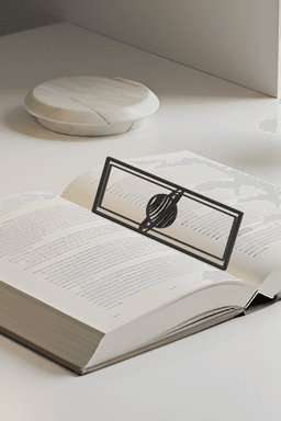 Planet Bookmark, Gift Idea 3d model