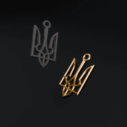 Tryzub pendant 3d model