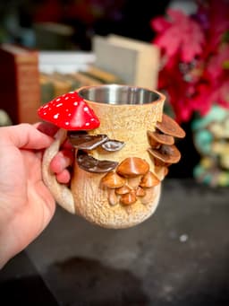 12 oz mushroom cup 3d model