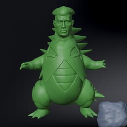 FREE Tyrani-Rock-Tar, Tyranitar The Rock / Pokemon 0 3d model