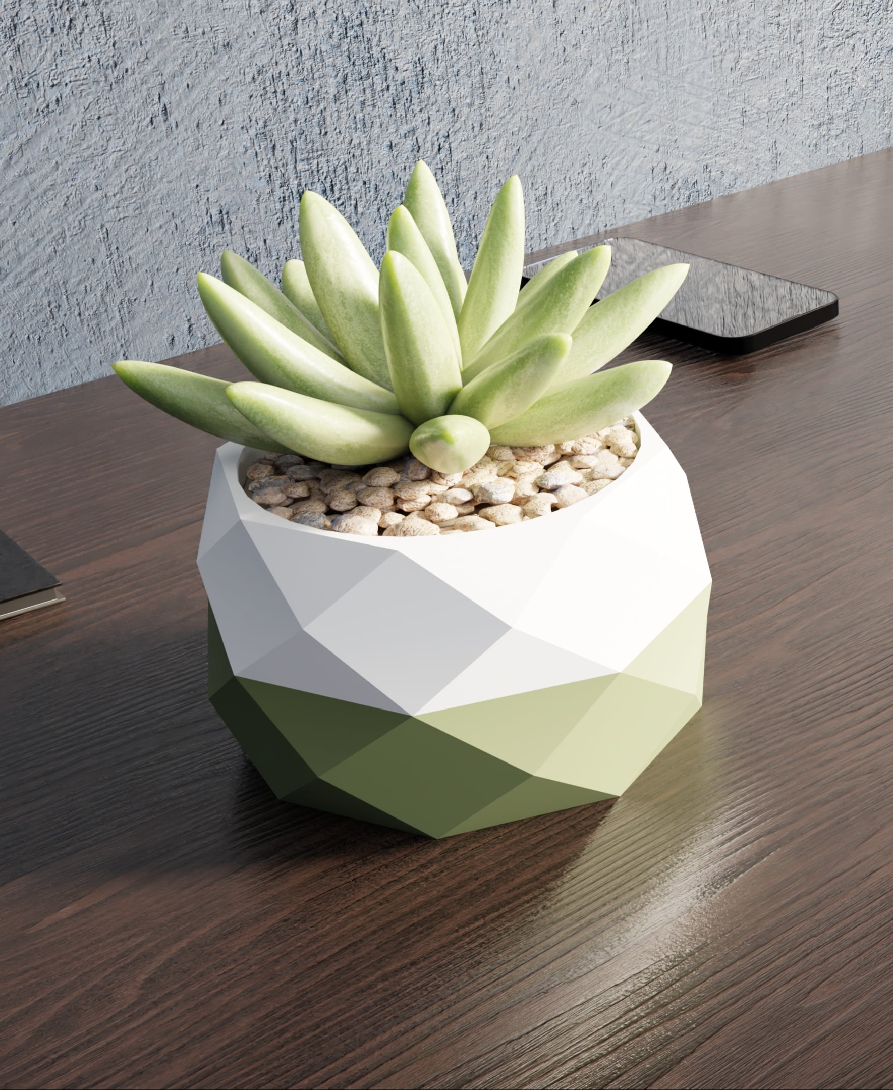 GeoPot – Low Poly Planter 3d model