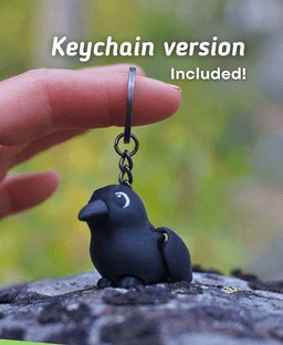 Ravenous Raven - Articulated Fidget Raven - Ludo Animal 3d model