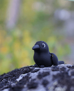 Ravenous Raven - Articulated Fidget Raven - Ludo Animal 3d model