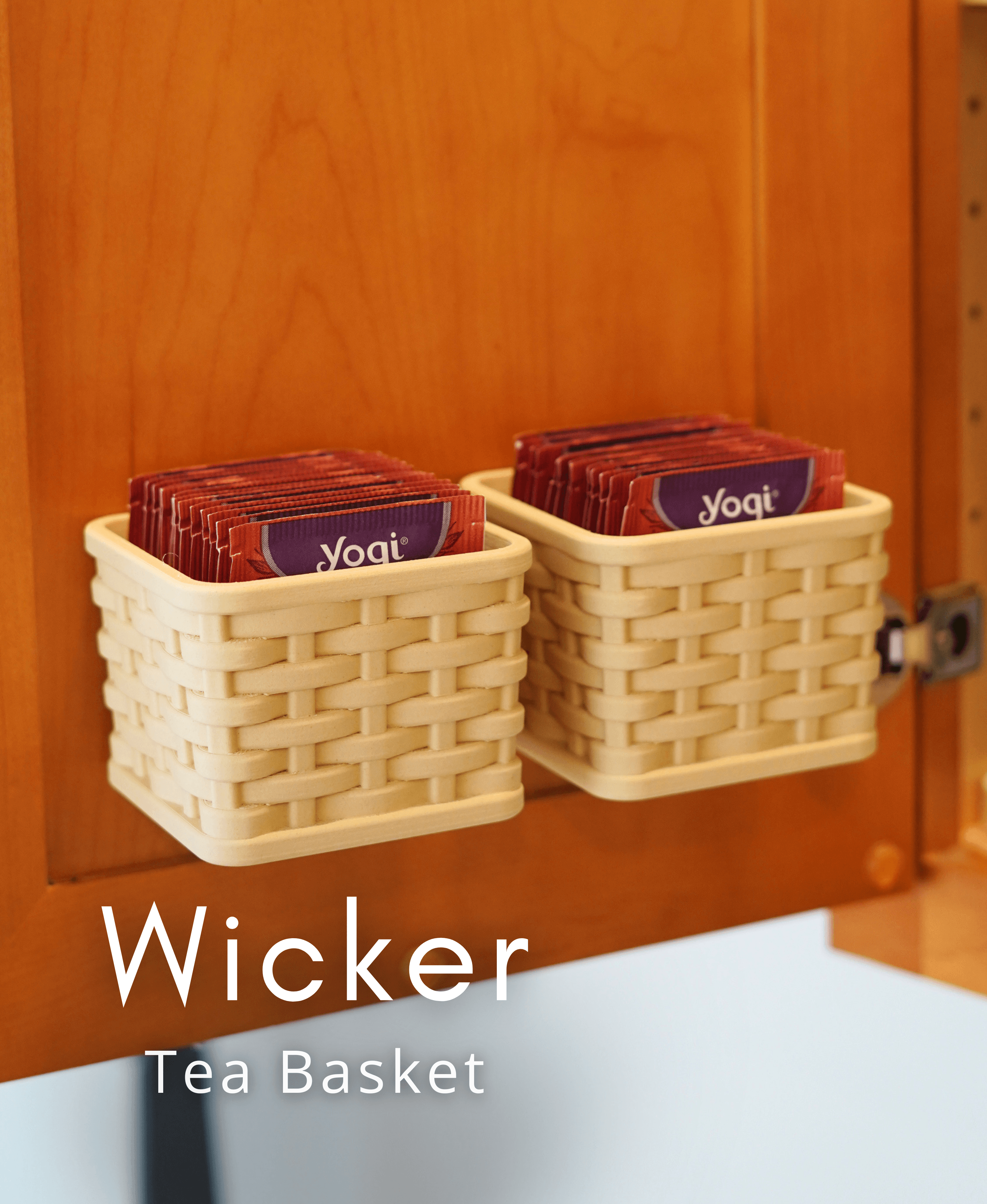 Wicker Tea Basket 3d model