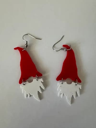 Gnome Earrings 3d model