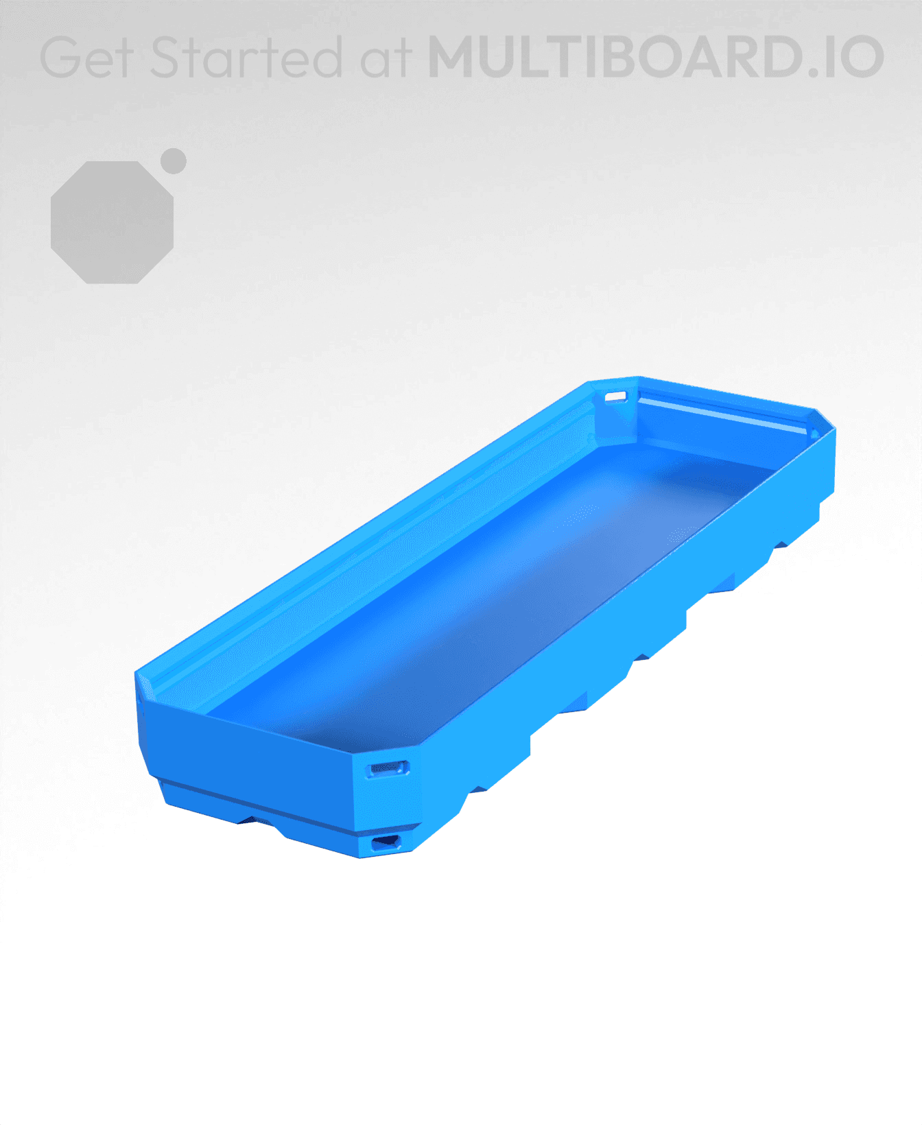 1x3x0.25 CU - Simple Walls - Multibin Shell 3d model