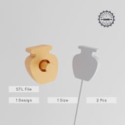 Elegant Vase & Cake Pop Mold Set, Stylish Decorative Pot, Cultural Ornament, Art Vase for Home Decor PRODUCT_4538 3d model