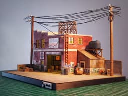 GTA 5 Los Santos Customs Diorama for Hot Wheels and 1:64 Diecast Cars & Figure 3d model