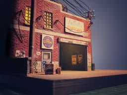 GTA 5 Los Santos Customs Diorama for Hot Wheels and 1:64 Diecast Cars & Figure 3d model