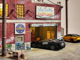GTA 5 Los Santos Customs Diorama for Hot Wheels and 1:64 Diecast Cars & Figure 3d model