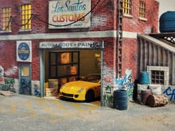 GTA 5 Los Santos Customs Diorama for Hot Wheels and 1:64 Diecast Cars & Figure 3d model